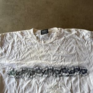 VINTAGE 90S Y2K QUIKSILVER AOP FLORAL SURF T-SHIRT SKATE HAWAII GRAPHIC MENS XL